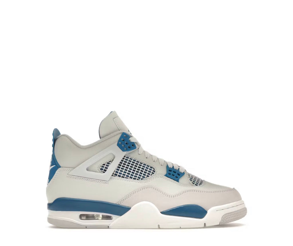Blue and white shoe