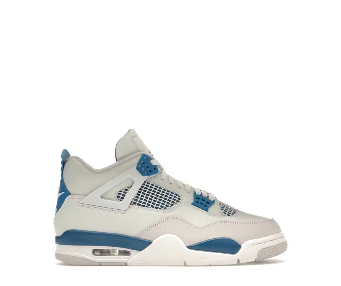 Blue and white shoe