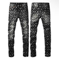 Black and gray jeans