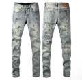 Chrome/purp jeans