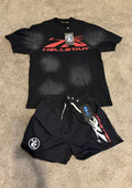 Black red and white set