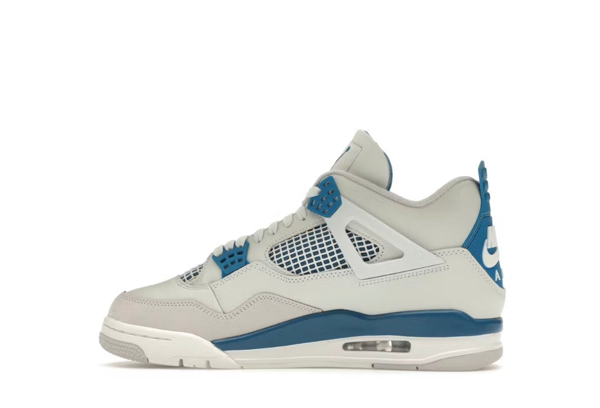 Blue and white shoe