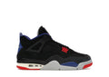 Black red and blue shoes